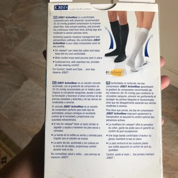 Jobst Activewear Knee High Firm Compression Socks - Picture 5 of 7